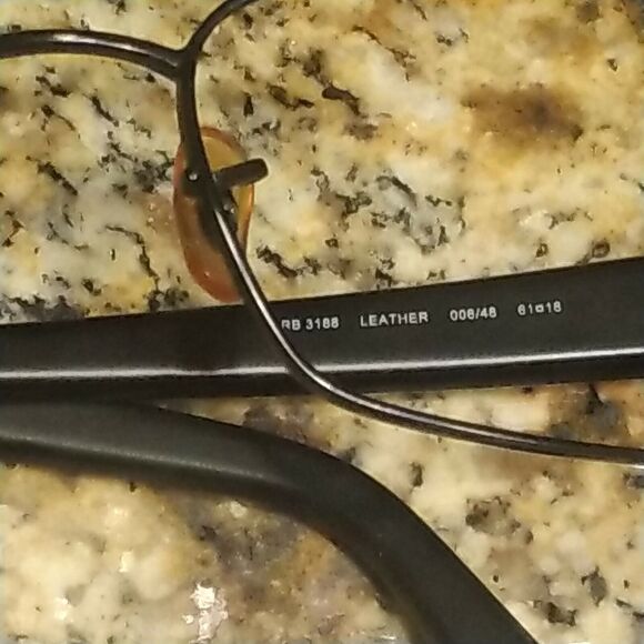 Ray-Ban RB3188 Leather 006/48 Sunglasses Eyeglasses Frames Wrap Aviators - Picture 11 of 11